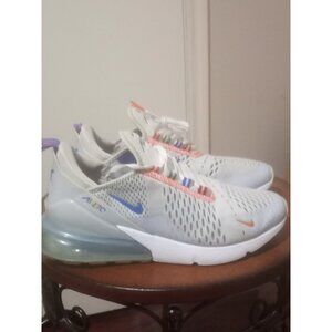 Nike Air Max 270 GS White/Racer Blue DC1997-100 Size 7Y/ Womens Size 8.5